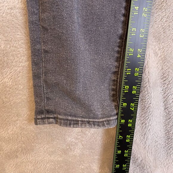 Loft Women's Jeans 26 High Waist Skinny Grey Denim Slim Pockets Button Closure - Picture 5 of 10
